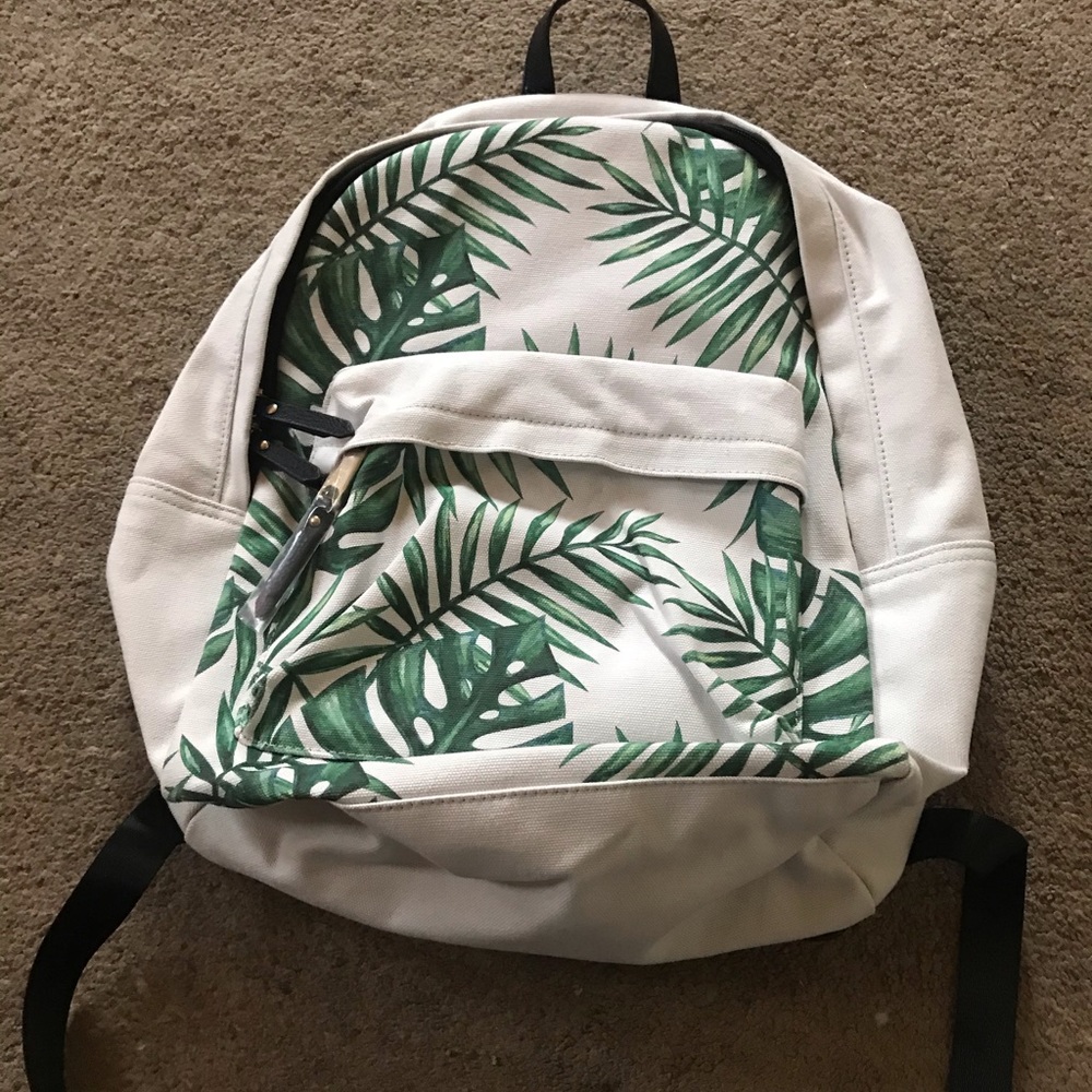 Poverty Flats Palm leaves Canvas Backpack